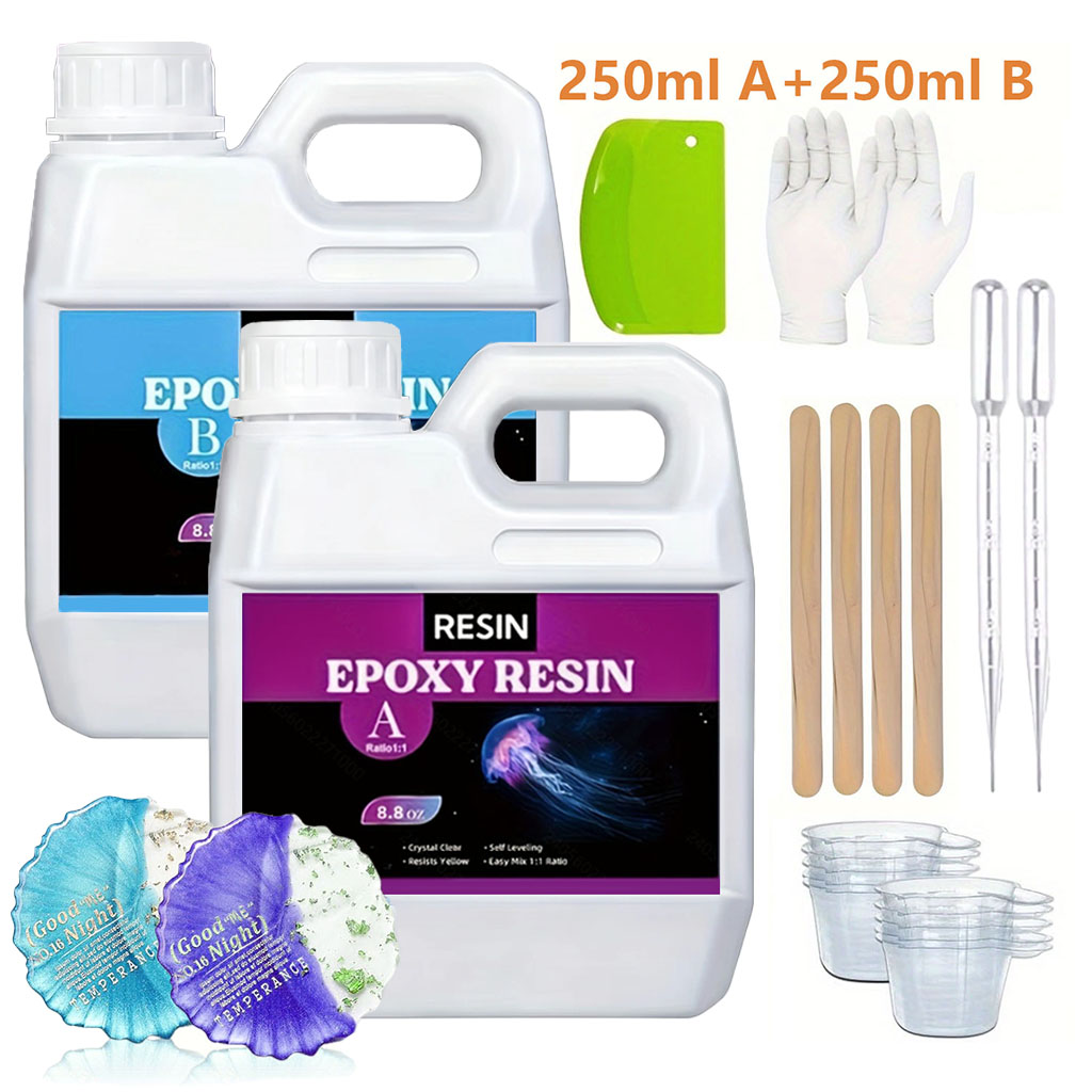 Resin Jewelry Kit - طقم راتنج إيبوكسي شفاف كريستالي 125