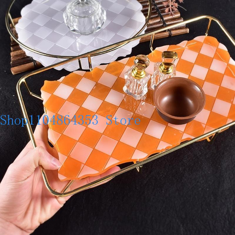 652F الشطرنج صينية الايبوكسي ا - مراجعة Serving Tray Mold وسعره