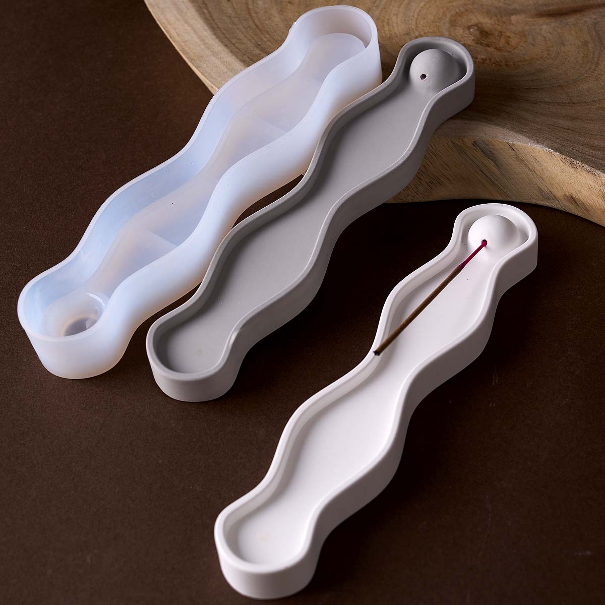 موجة طويلة البخور إدراج صينية  - مراجعة Serving Tray Mold وسعره